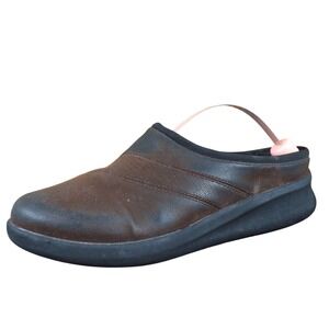 Clarks Cloudsteppers Sillian 2.0 Women Size 8 Brown Synthetic Slip-On Clogs